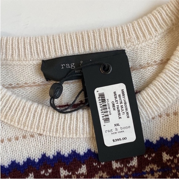 Rag and Bone fair isle 100% wool sweater NWT - Picture 3 of 4